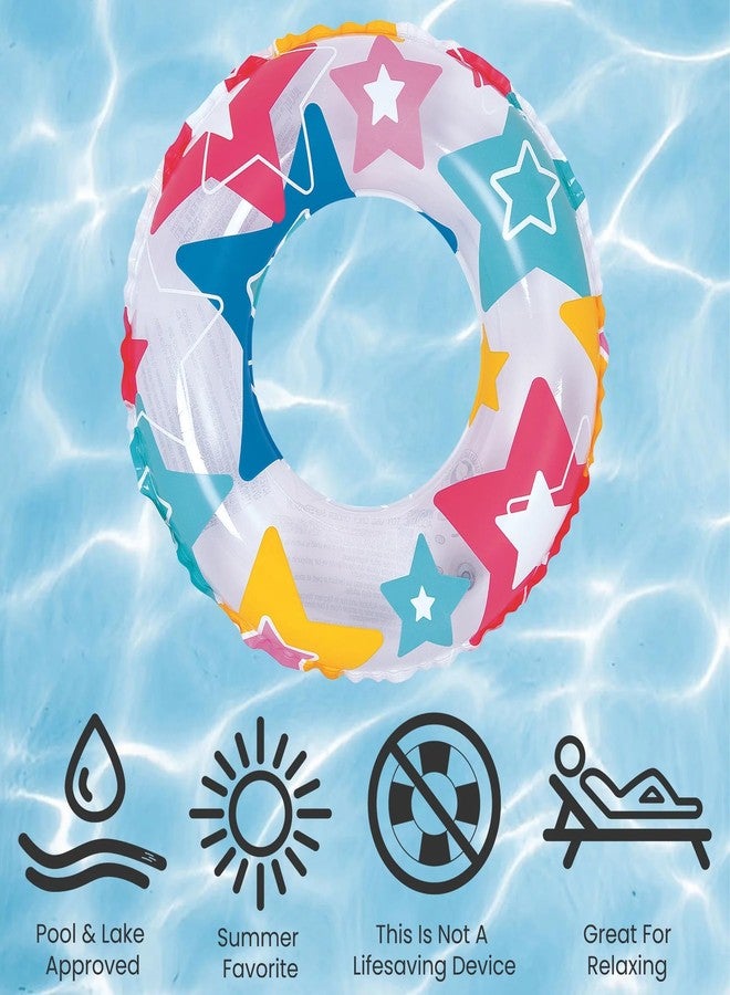 Lifera Midgard Swimming Safety Ring (Swim Tube for Kids) for pool party [24 inch | Multi design] Inflatable Pool Floats for Kids Children - Image 2